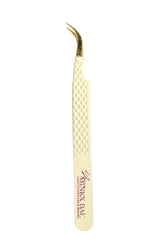 Curved Silver Tip Isolation Tweezer