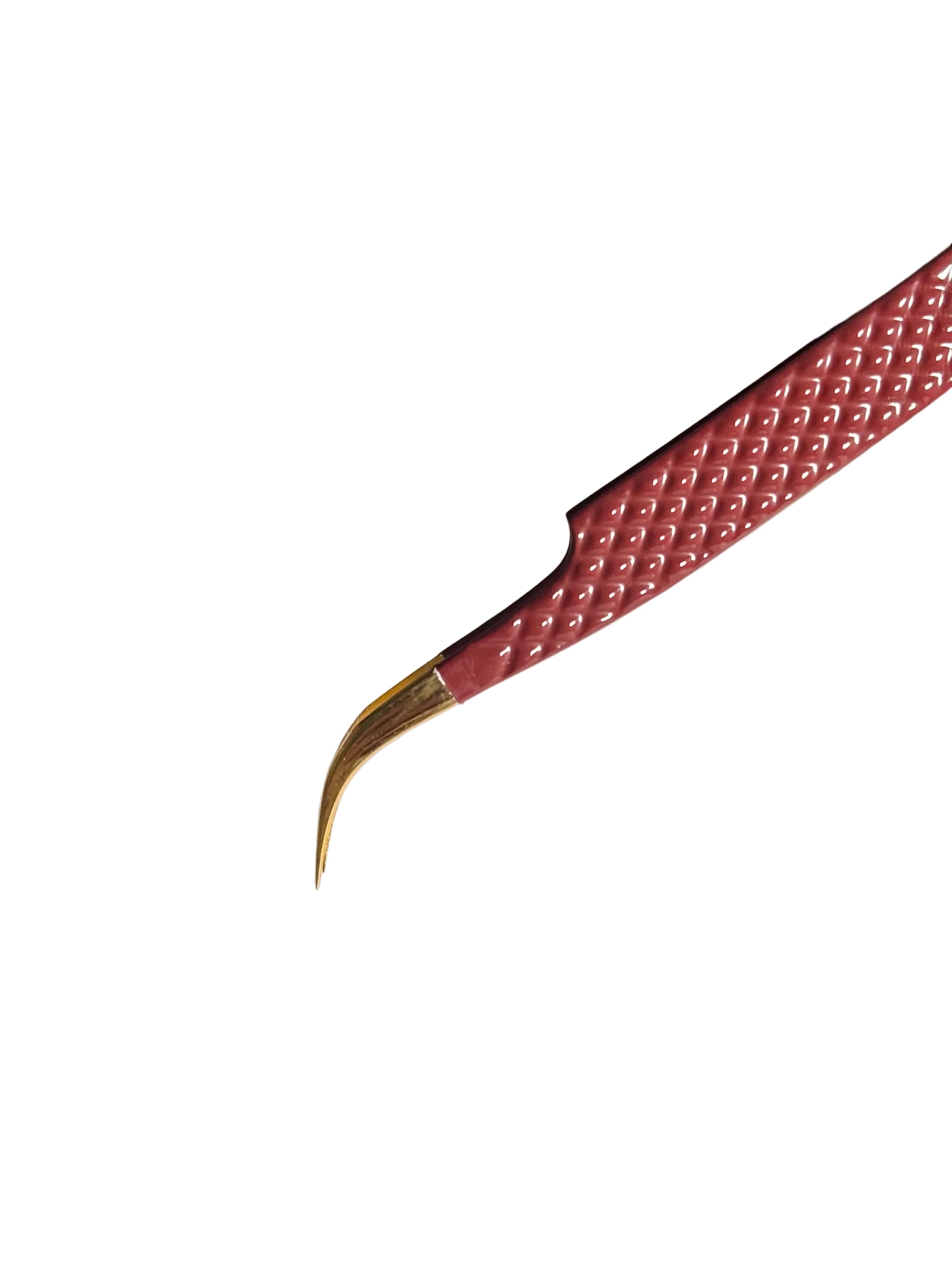 Curved Silver Tip Isolation Tweezer