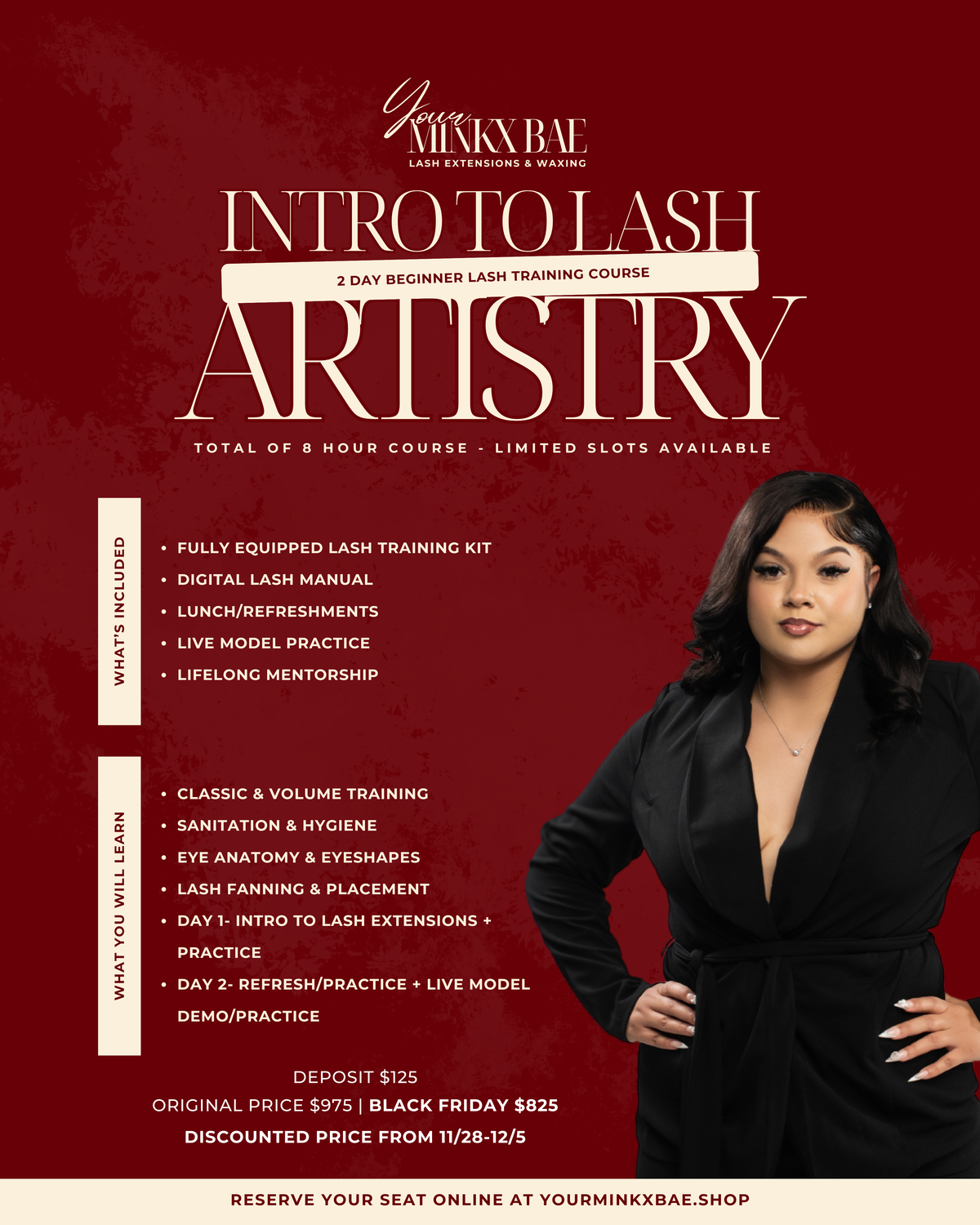 Intro to Lash Artistry 1 on 1 Training